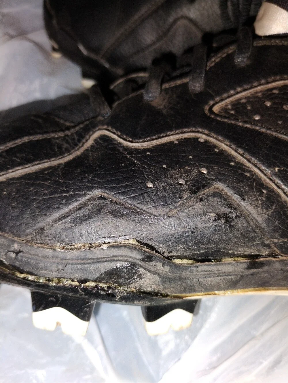 Nike Air Jordan 7 Retro Black/White Sport Cleats Men's 11 684942-010 READ DSP